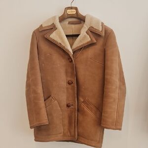 Men's Brown Shearling Coat